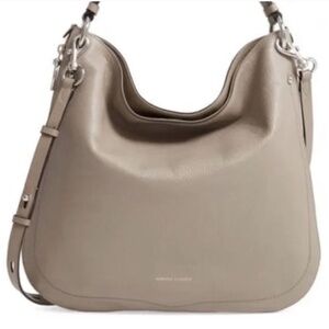 Taupe Pebbled Leather Jody Convertible Hobo Bag